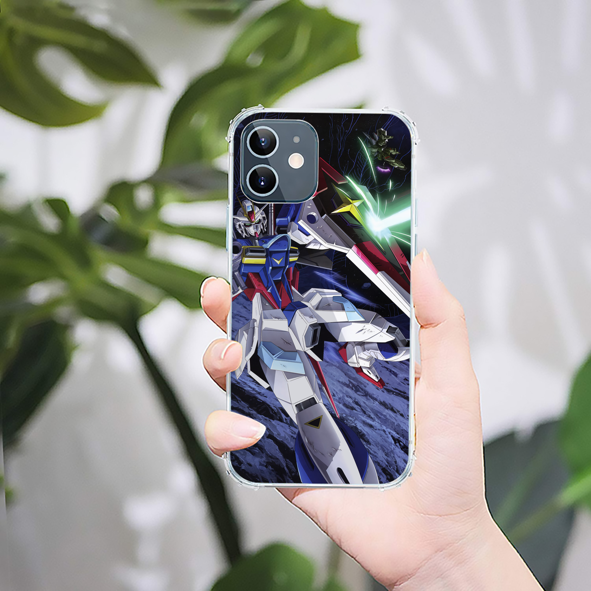 （画像用） 機動戦士ガンダム Mobile Suit Gundam 【iPhone 12シリーズ対応】透明スマホケース（クリアソフトケース）
